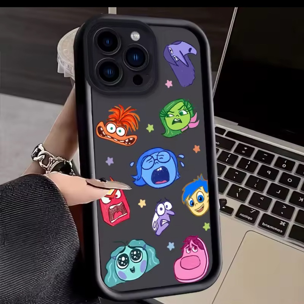 Black Cartoon Character Phone Case